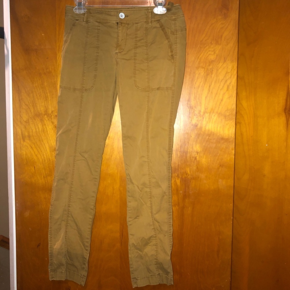 Anthropologie hei hei tan khaki utility pants 25.